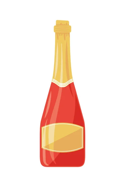 Champagnerflasche trinken — Stockvektor