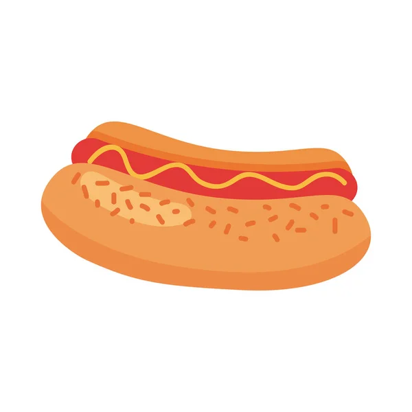 Hot Dog Fast Food — Stockvektor