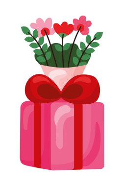 Mutlu sevgililer günü hediyeleri ve güller