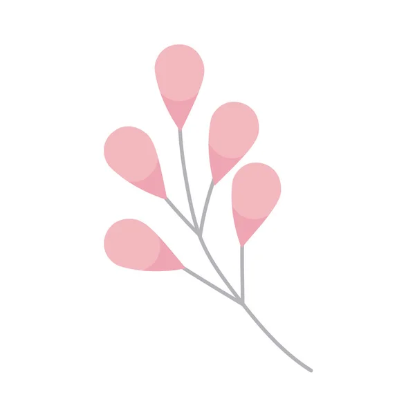 Rosa blad dekoration — Stock vektor