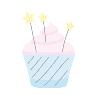 Yıldızlı tatlı kek.