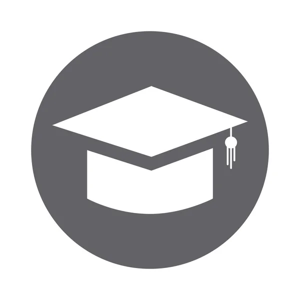 Graduation hat icon — Stock Vector