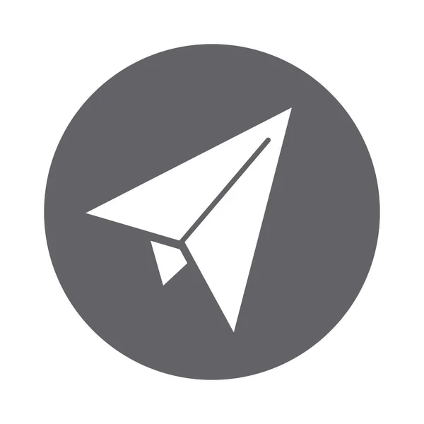 Paper airplane icon — Stock Vector