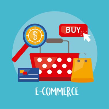 ecommerce sepeti ve simgeler