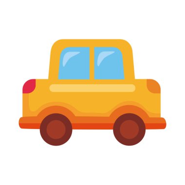 Küçük sarı araba oyuncağı