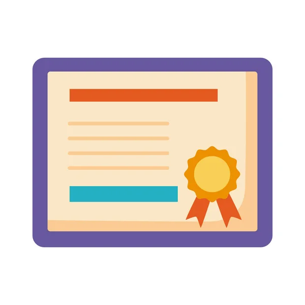 Випуск диплома сертифіката — стоковий вектор