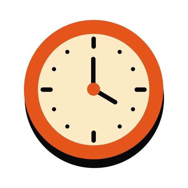 Tijd klok horloge — Stockvector