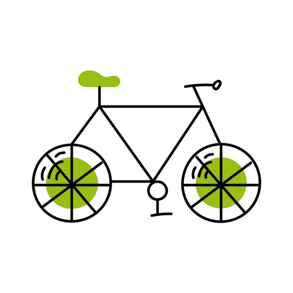 Ecología verde bicicleta — Archivo Imágenes Vectoriales