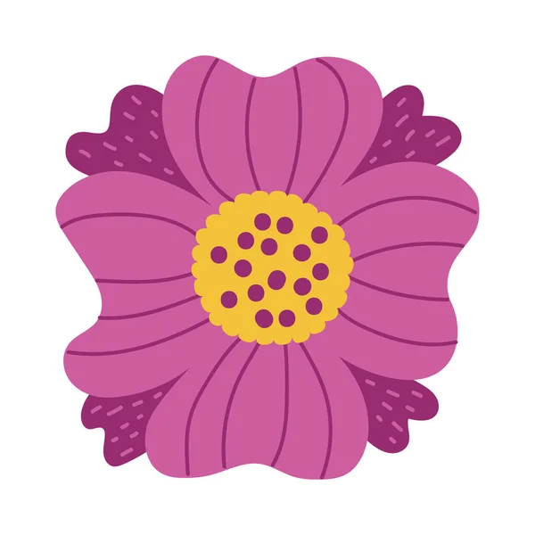Рожева квітка мультяшний — стоковий вектор