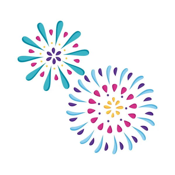 Fireworks festive party — Stock Vector