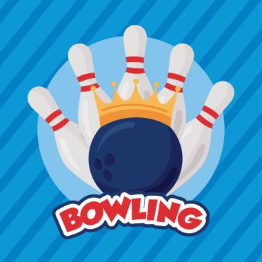 Bowling topu ve çam ağaçları