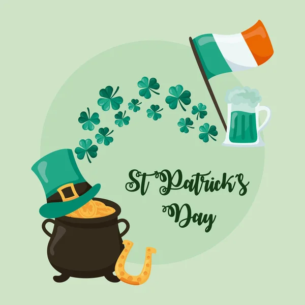 Irlanda st dia patricks — Vetor de Stock