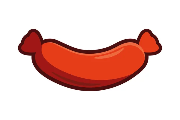 Delicious bbq sausage — Stock Vector