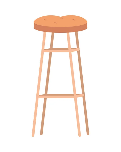 Wooden chair bar — Stock Vector