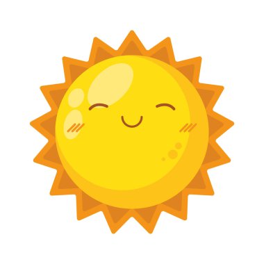 Yaz güneşi Kawaii tarzı