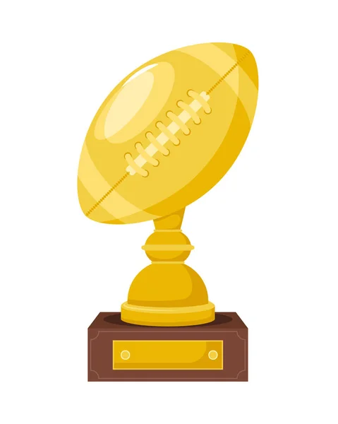 American Football Ballon Trophy — Stockvektor