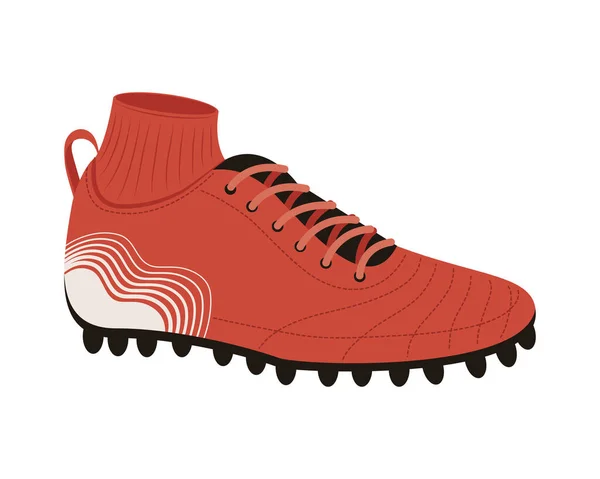 Zapato rojo de fútbol americano — Vector de stock