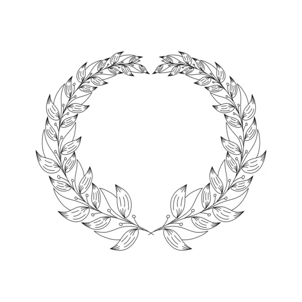 Laurel wreath crown — Stock Vector
