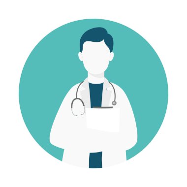 Stetoskop avatarı olan doktor