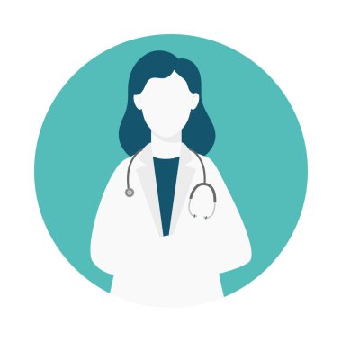 Steteskoplu kadın doktor.