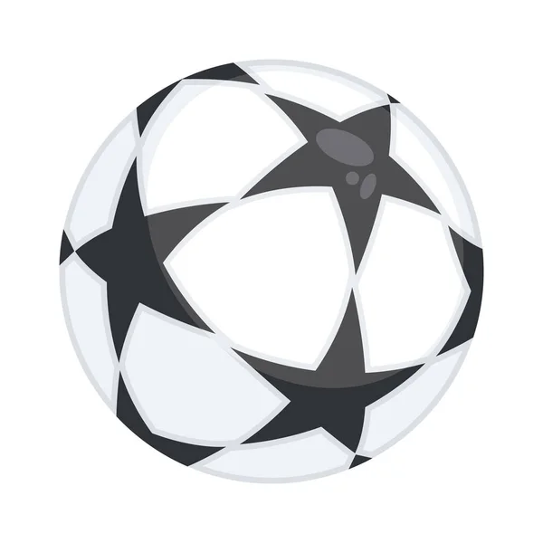 Globo de fútbol con estrellas — Vector de stock