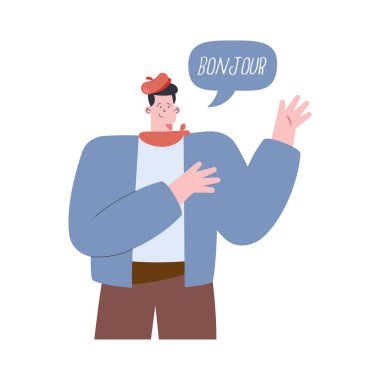 Fransız adam konuşuyor.