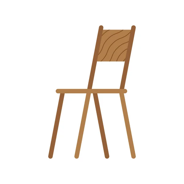 Móveis cadeira de madeira —  Vetores de Stock
