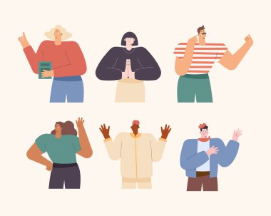 altı kişinin dil öğrenmesi