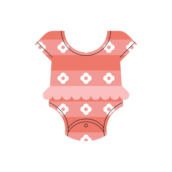 Pink baby dress — Stock Vector