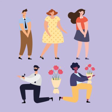 Beş evlilik teklifi aşığı