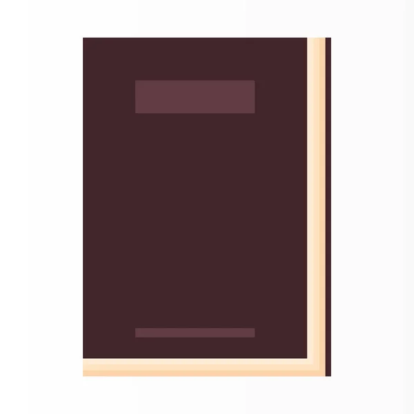 Brown text book — Stock Vector