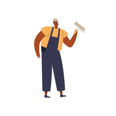 Yuvarlanan erkek ressam