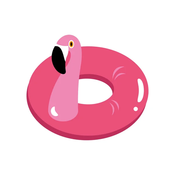Flamingo pembe şamandıra — Stok Vektör