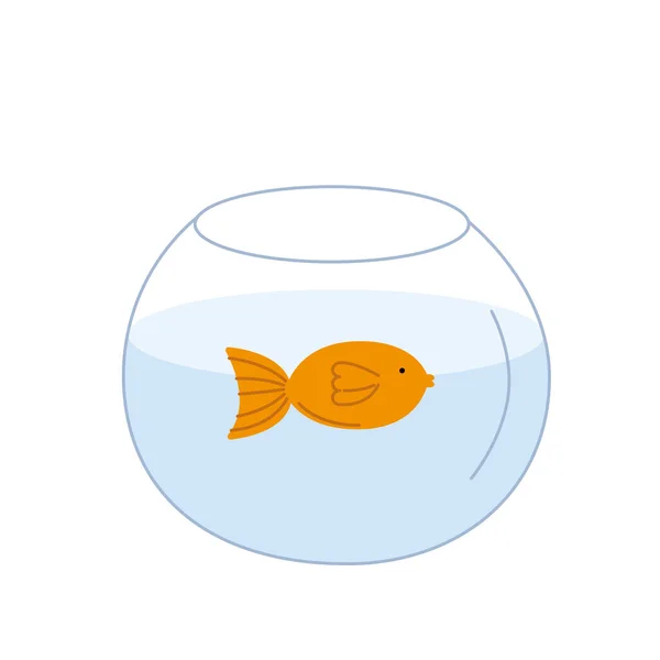 Poissons de compagnie en aquarium — Image vectorielle