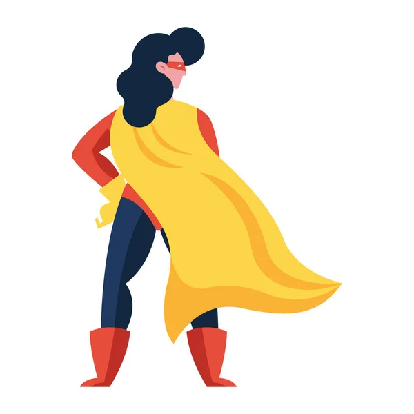 Superhéroe mujer heroína — Vector de stock
