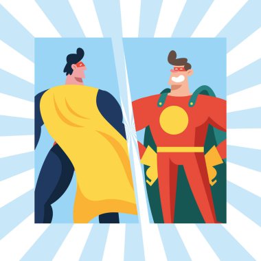 süper kahramanlar kendinden emin karakterler