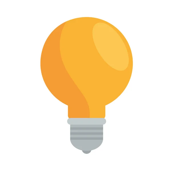 光沢のある電球黄色の光 — ストックベクタ