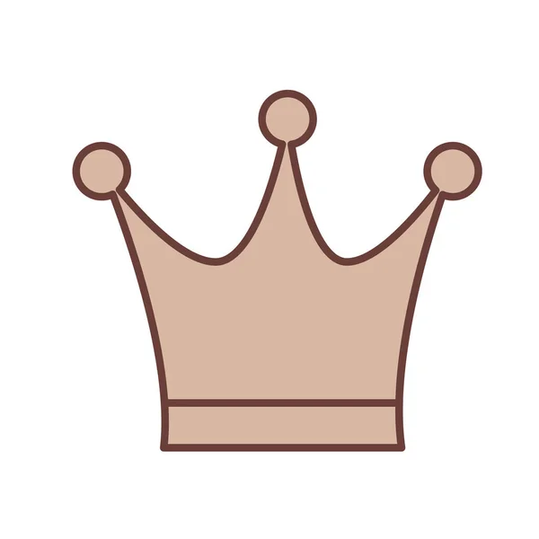 Coroa retro da rainha — Vetor de Stock