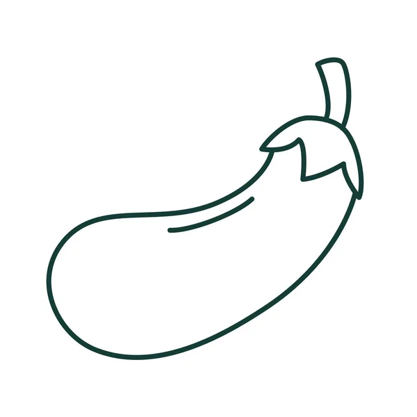Eggplant vegetable icon — Stock Vector