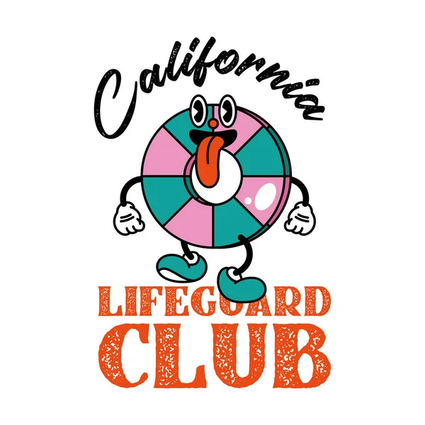 Club de sauveteurs californie — Image vectorielle