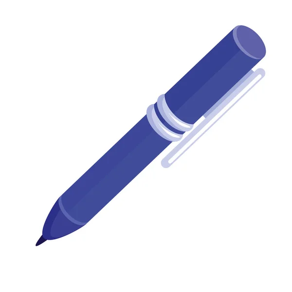 青いペンインクのアイコン — ストックベクタ