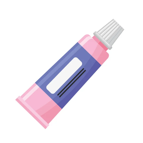 Tubo rosado de medicamento — Vector de stock