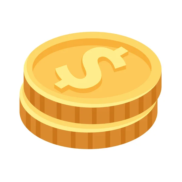 Stack of coins — Stock Vector