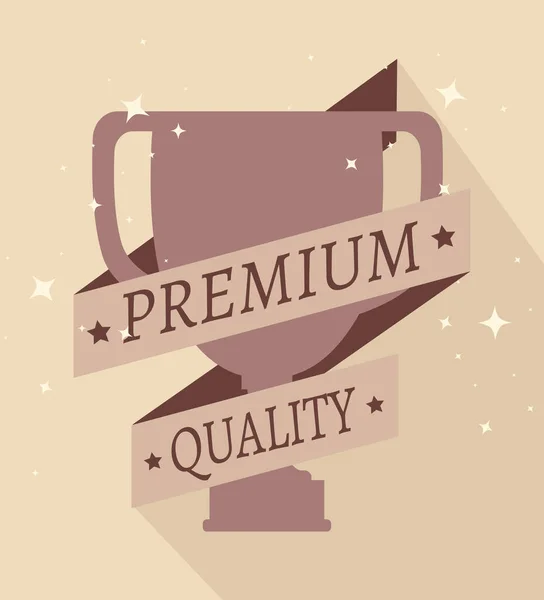 Banner de calidad premium — Vector de stock