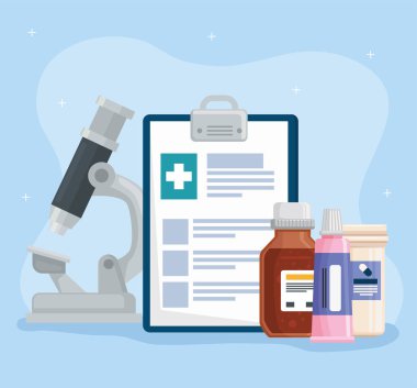 tıbbi pano ve simgeler