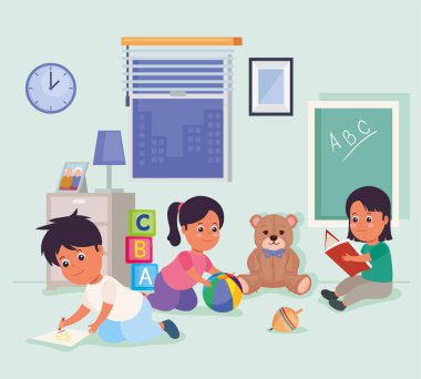 Anaokulu sınıfı sahnesi