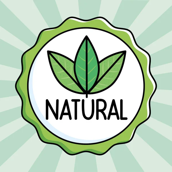 Sello producto natural — Vector de stock