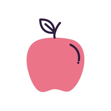 kırmızı taze elma meyvesi