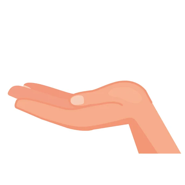 Рука человека получение — стоковый вектор