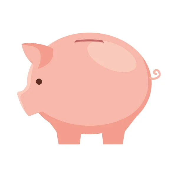 Piggy saving money — Stock Vector